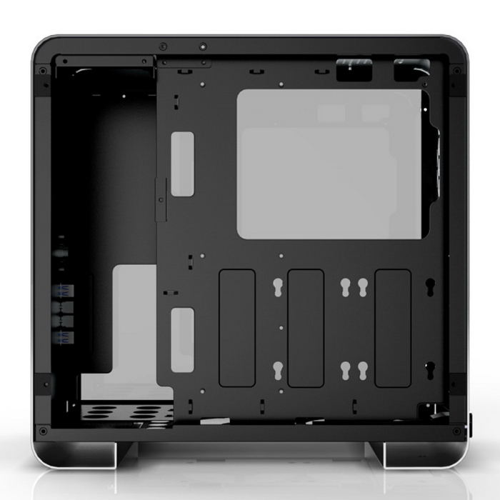 Корпус JONSBO U4PLUS Black без БП, боковые панели из закаленного стекла, mini-ITX, micro-ATX, ATX черный