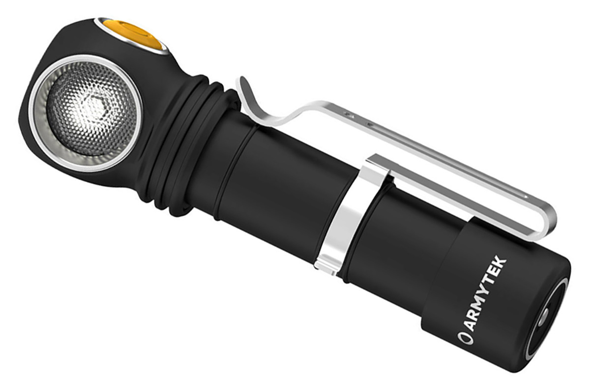 Фонарь Armytek Wizard C2 Pro Magnet USB черный/желтый лам.:светодиод. (F08701C)