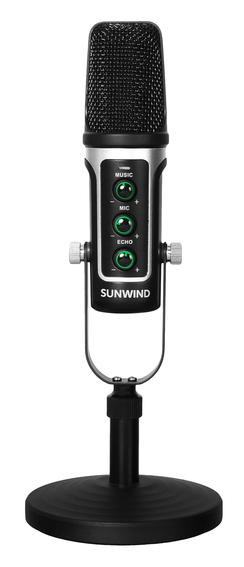 Микрофон проводной SunWind SW-SM500G черный (1427255)