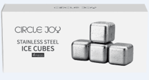 Охлаждающие камни для напитков 4шт Circle Joy Stainless Steel Ice Cubes (4pcs) CJ-BK03