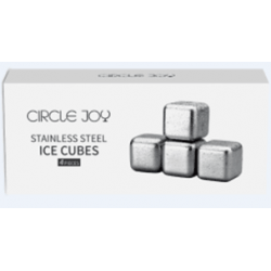 Охлаждающие камни для напитков 4шт Circle Joy Stainless Steel Ice Cubes (4pcs) CJ-BK03