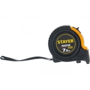 Рулетка Stayer MASTER 7,5м / 25мм в ударостойком обрезиненном корпусе 34025-07_z01