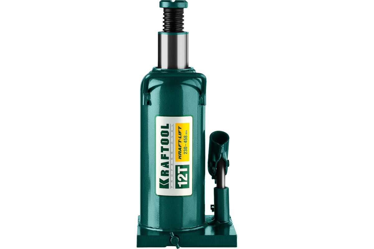 Гидравлический бутылочный домкрат 12т, 230-458мм, KRAFTOOL Kraft-Lift 43462-12_z01