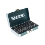 Набор кованых торсионных бит KRAFTOOL X-Drive Cr-Mo, система насечек "NSS", 50 предметов, в боксе 26065-H50