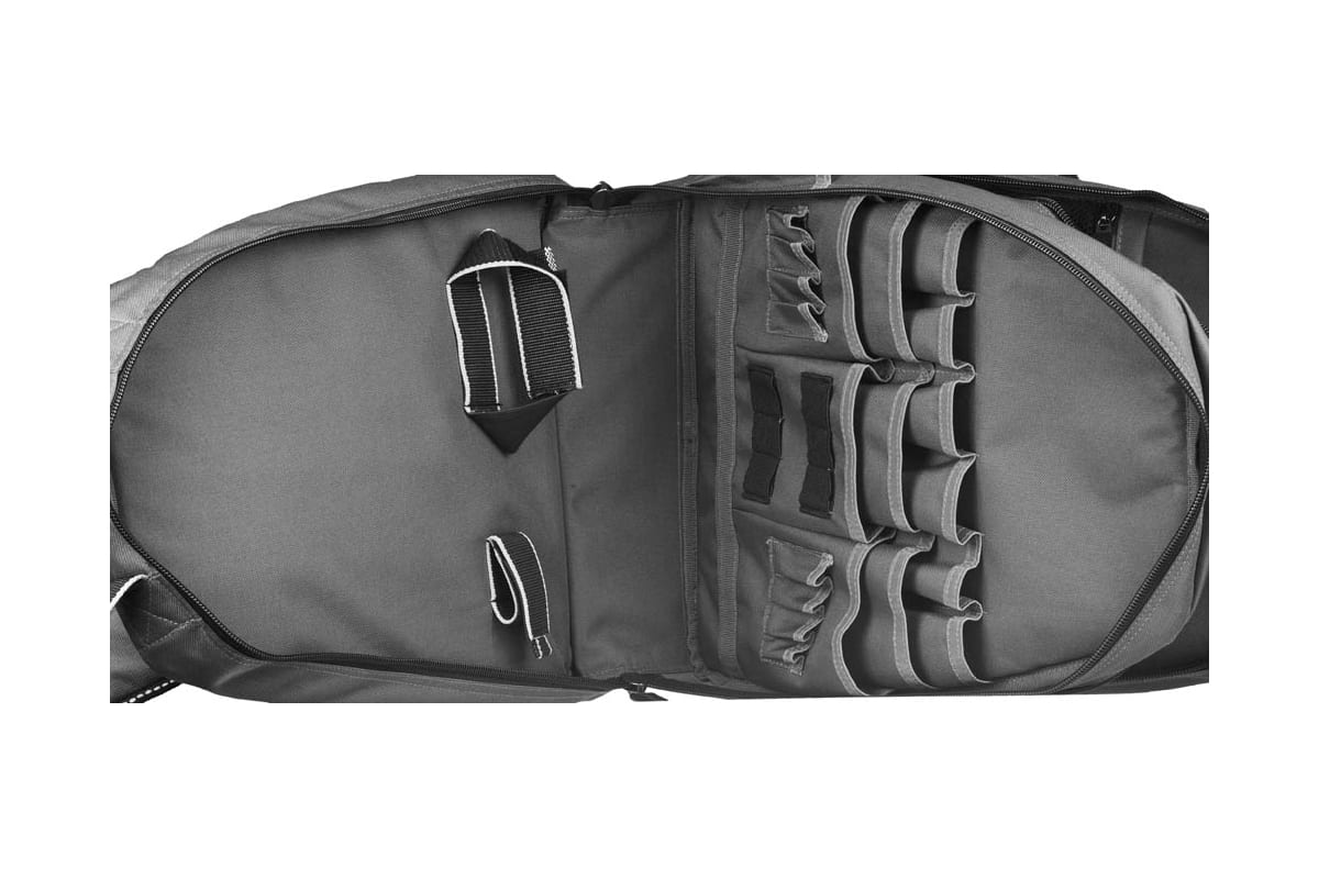 Рюкзак для инструмента KRAFTOOL Industrie 2 отделения, 49 карманов, 430х360х230 мм 38745