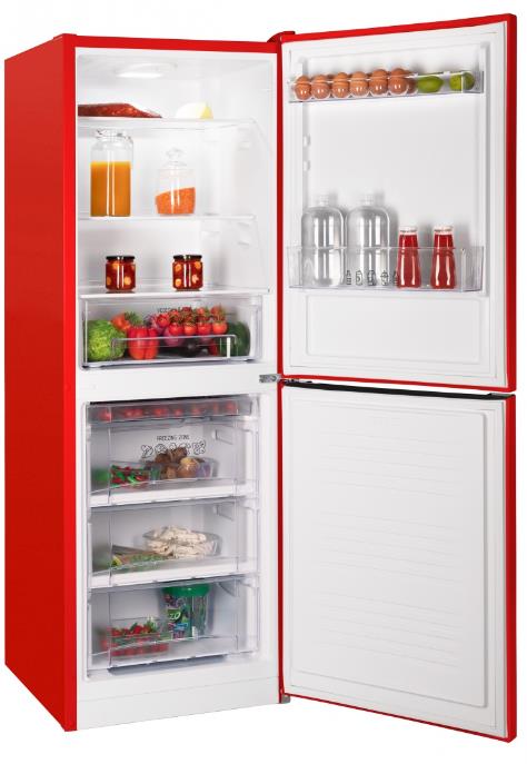 Холодильник двухкамерный NORDFROST NRB 161NF R, красный