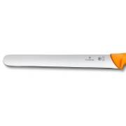 Нож кухонный Victorinox Swibo (5.8441.25) стальной для мяса лезв.250мм прямая заточка оранжевый