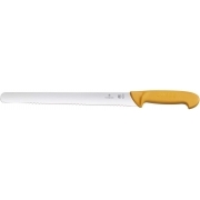 Нож кухонный Victorinox Swibo (5.8443.25) стальной лезв.250мм серрейт. заточка оранжевый