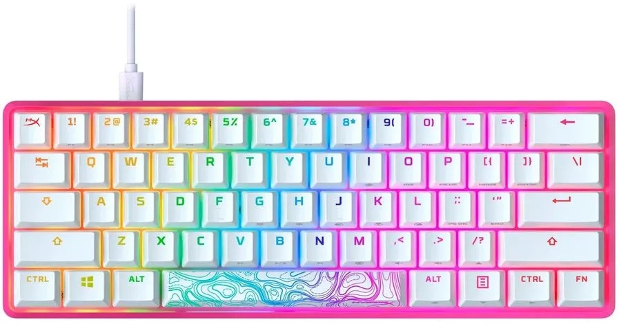 Клавиатура игровая hyperX розовый 572Y6AA#ABA