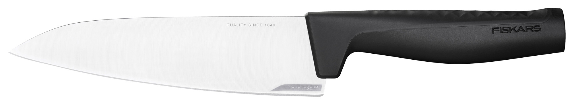 Нож кухонный Fiskars Hard Edge (1051748) стальной разделочный лезв.172мм прямая заточка черный европодвес