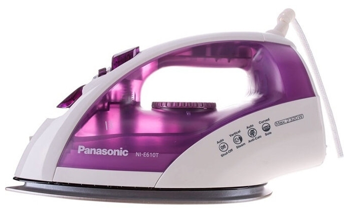 Утюг Panasonic NI-E610TVTW/фиолетовый, белый