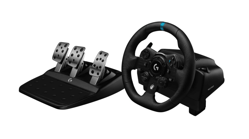 Контроллер для игровых симуляторов Logitech G923 (гоночный руль и педали для Xbox, PS и ПК), китайская вилка в розетку (M/N: WU0006)