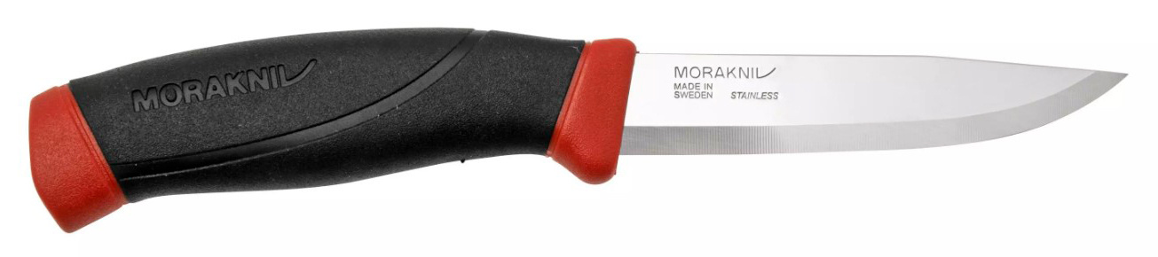 Нож Morakniv Companion (14071) стальной разделочный лезв.103мм прямая заточка черный/красный
