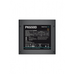 Блок питания Deepcool ATX 650W PK650D, черный