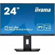 Монитор Iiyama 23.8" ProLite XUB2492HSU-B5 черный IPS LED 4ms 16:9 HDMI M/M матовая HAS Piv 1000:1 250cd 178гр/178гр 1920x1080 VGA DP FHD USB 3.7кг