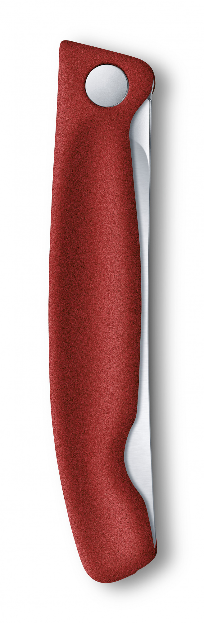 Нож кухонный Victorinox Swiss Classic (6.7831.FB) стальной столовый лезв.110мм серрейт. заточка красный блистер
