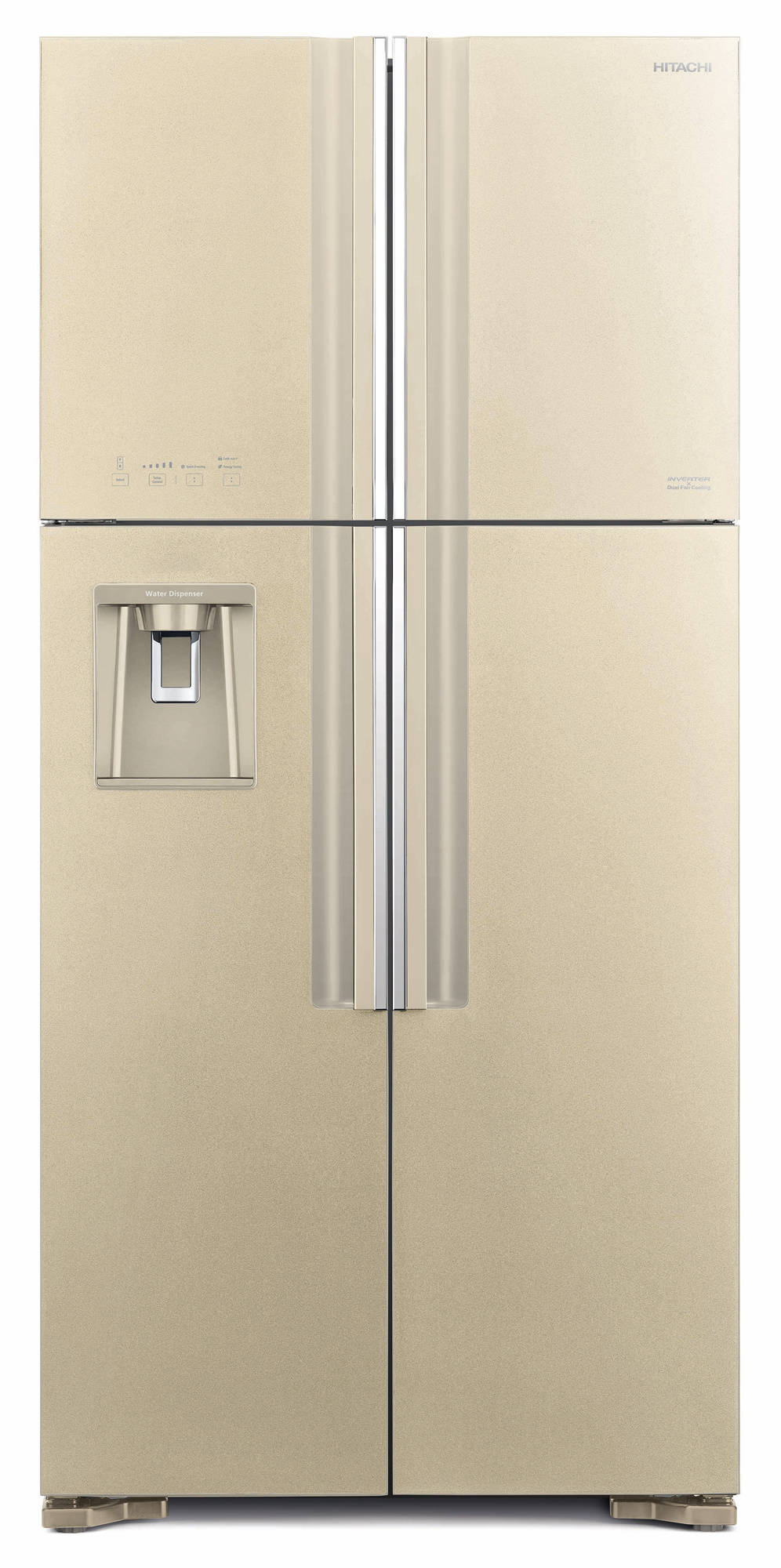 Холодильник Hitachi R-W660PUC7 GBE, бежевый 