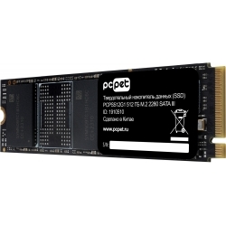 Накопитель SSD PC Pet SATA III 512Gb PCPS512G1 M.2 2280 OEM