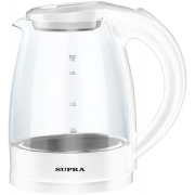Чайник электрический Supra KES-1854G 1.8л. 1500Вт белый/прозрачный (корпус: стекло)