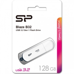 Флеш Диск Silicon Power 128Gb белый SP128GBUF3B32V1W