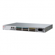 Brocade G610S 24-port FC Switch, 24 ports licensed, 24x16Gb FC, Enterprise Bundle Lic (ISL Trunking, Fabric Vision, Extended Fabric), including 24x FC 16Gb SWL SFPs transceivers, 1 PS, Rail Kit, 1Yr