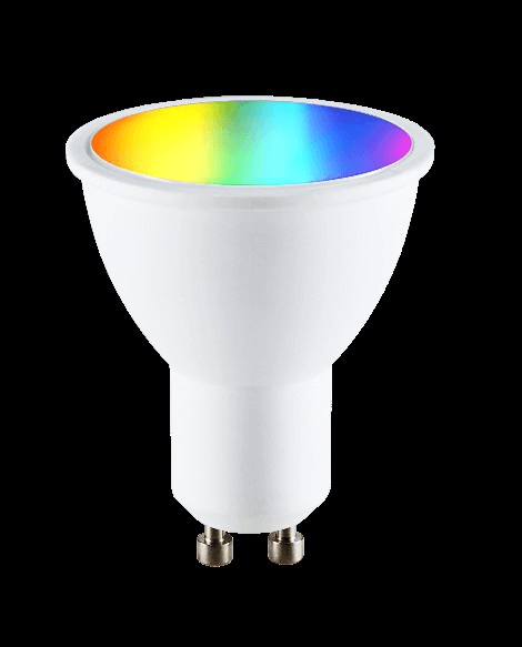 Светодиодная лампа GU10 Moes Smart LED Bulb GU10 модели WB-TD-RWW-GU10
