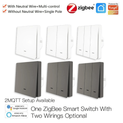 Умный выключатель MOES Gang Smart Switch ZS-B-EU2, Zigbee, 95-250 В