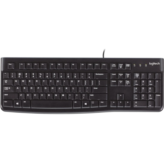 Клавиатура Logitech K120 USB Black, латиница (920-002583)