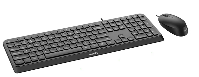 Клавиатура + мышь Philips SPT6207B/87 чёрный