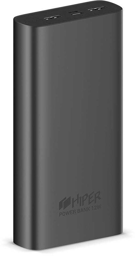 Мобильный аккумулятор Hiper 20000mAh темно-серый (METAL 20K SPACE GRAY)
