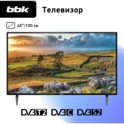 Телевизор BBK 40LEM-1007/FTS2C, черный