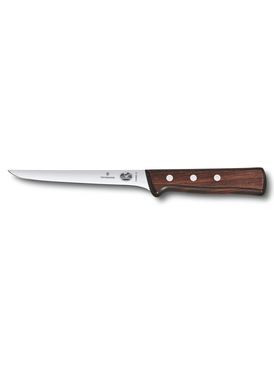 Нож кухонный Victorinox 5.6406.15 стальной обвалочный лезв.150мм прямая заточка черный