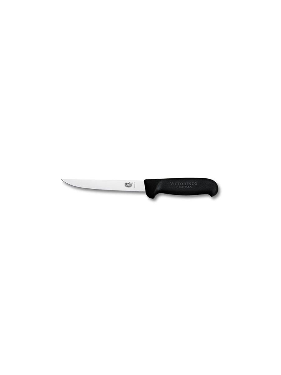 Нож кухонный Victorinox Fibrox (5.6103.12) стальной обвалочный лезв.120мм прямая заточка черный