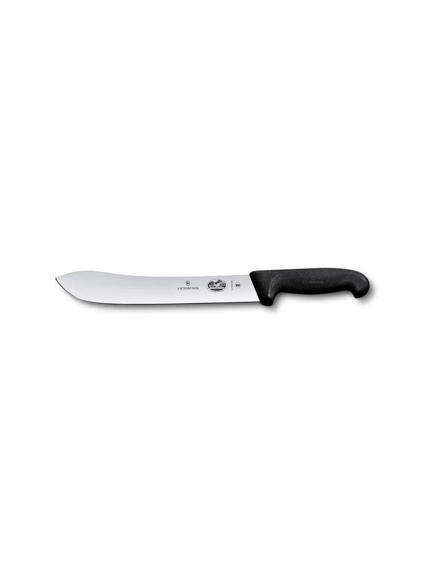 Нож кухонный Victorinox Swibo (5.7403.25) стальной разделочный лезв.250мм прямая заточка черный