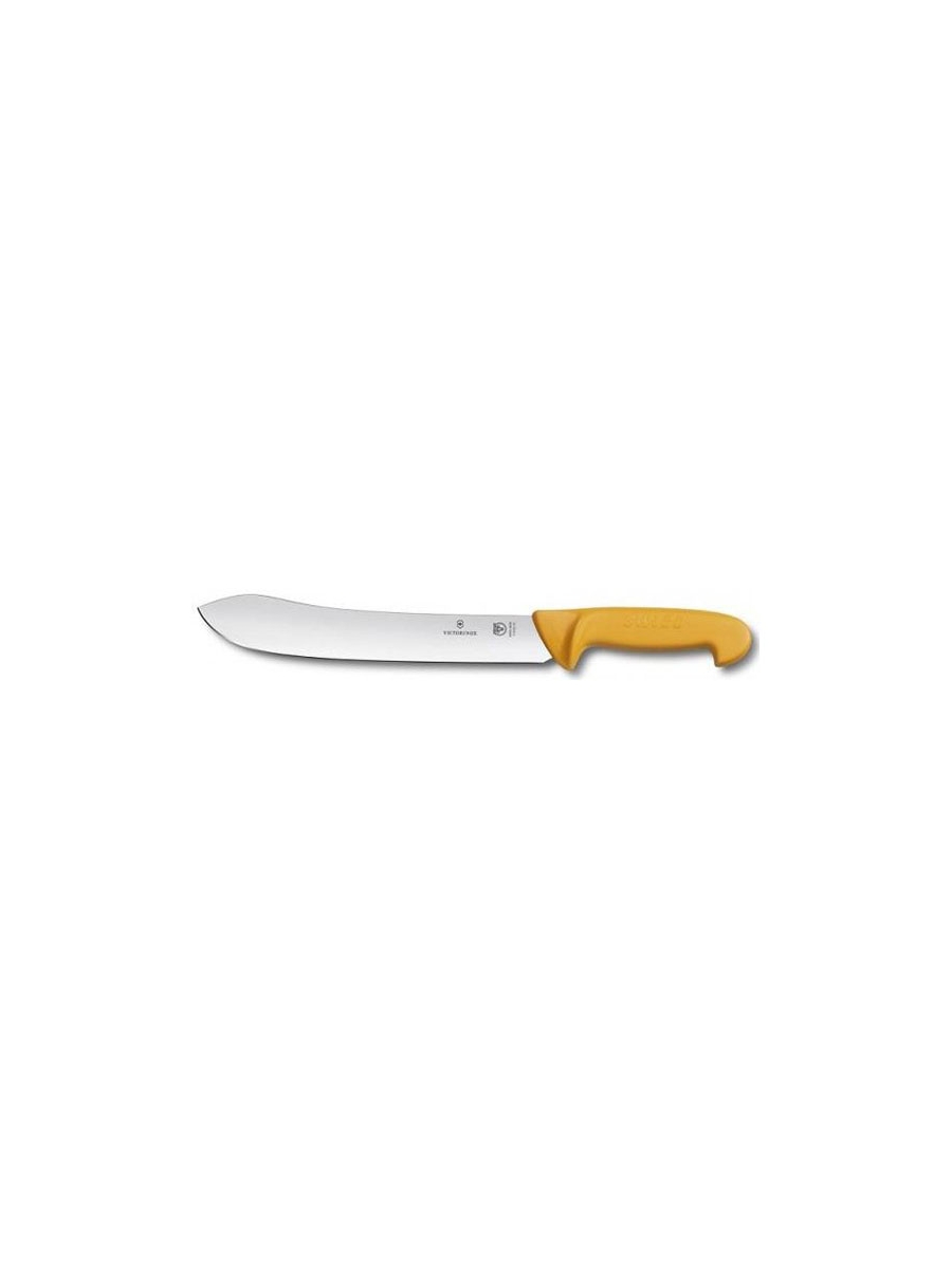 Нож кухонный Victorinox Swibo (5.8436.25) стальной разделочный для мяса лезв.250мм прямая заточка желтый