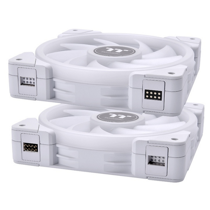 Вентилятор в корпус Thermaltake CL-F162-PL14SW-A SWAFAN EX14 RGB PC Cooling Fan White TT Premium Edition 3 Pack/Fan/14025/PWM 500~2000rpm/magnetic terminal/LED software control/White