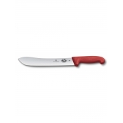 Нож кухонный Victorinox Butchers knife (5.7401.25) стальной разделочный лезв.250мм прямая заточка красный
