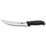 Нож кухонный Victorinox Fibrox (5.7203.20) стальной разделочный лезв.200мм прямая заточка черный
