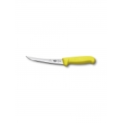Нож кухонный Victorinox Fibrox (5.6618.12) стальной разделочный лезв.120мм прямая заточка желтый
