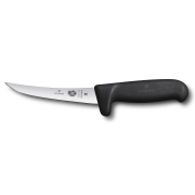 Нож кухонный Victorinox Fibrox (5.6613.12M) стальной разделочный лезв.120мм прямая заточка черный