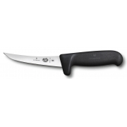 Нож кухонный Victorinox Fibrox (5.6603.12M) стальной разделочный для мяса лезв.120мм прямая заточка черный