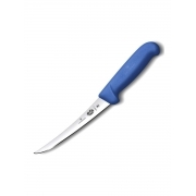 Нож кухонный Victorinox Fibrox (5.6602.12) стальной разделочный для мяса лезв.120мм прямая заточка синий