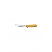 Нож кухонный Victorinox Swibo (5.8407.16) стальной обвалочный для мяса лезв.160мм прямая заточка желтый