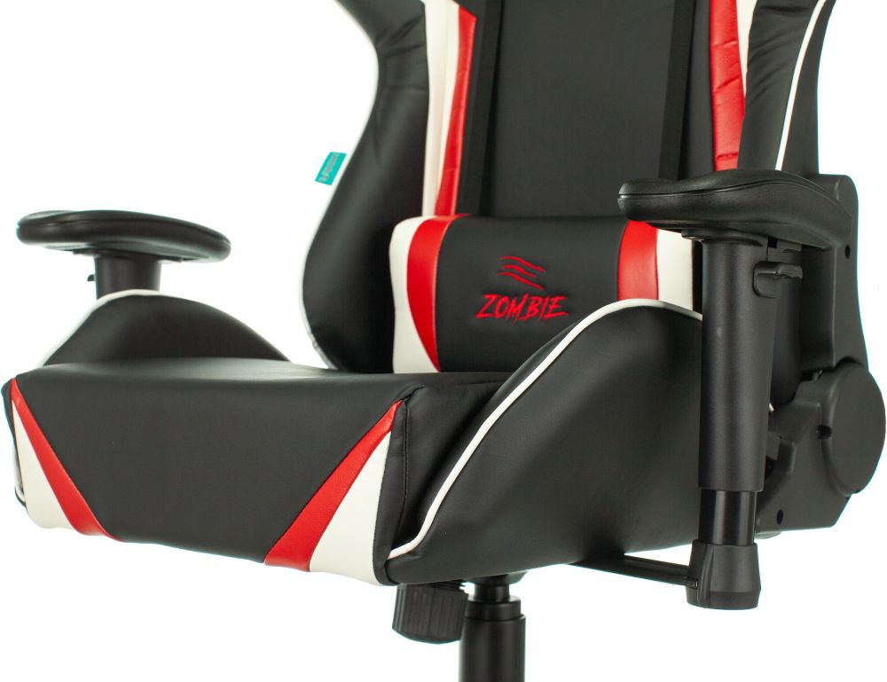 Кресло игровое Zombie Z4 черный/красный эко.кожа крестов.