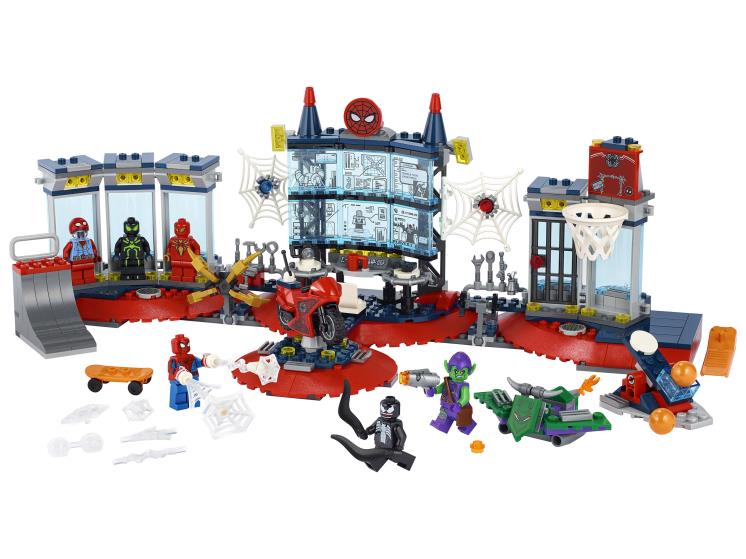 Игрушка CONSTRUCTOR ANGRIFF AUF SPIDER-MANS VERSTECK LEGO