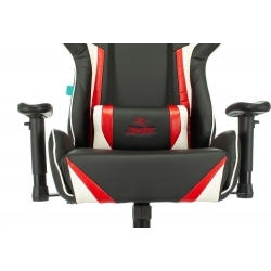 Кресло игровое Zombie Z4 черный/красный эко.кожа крестов.