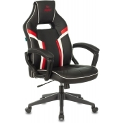 Кресло игровое Zombie Z3 черный/красный эко.кожа крестов.