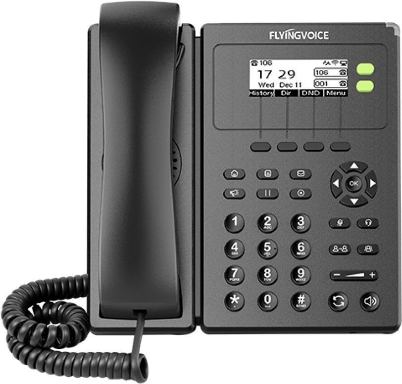 Телефон IP Flyingvoice FIP-10P, черный