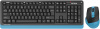 Клавиатура + мышь A4Tech FG1035 NAVY BLUE черный/синий  