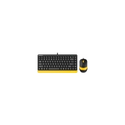 Клавиатура + мышь A4Tech F1110 BUMBLEBEE черный/желтый 
